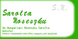 sarolta moseszku business card